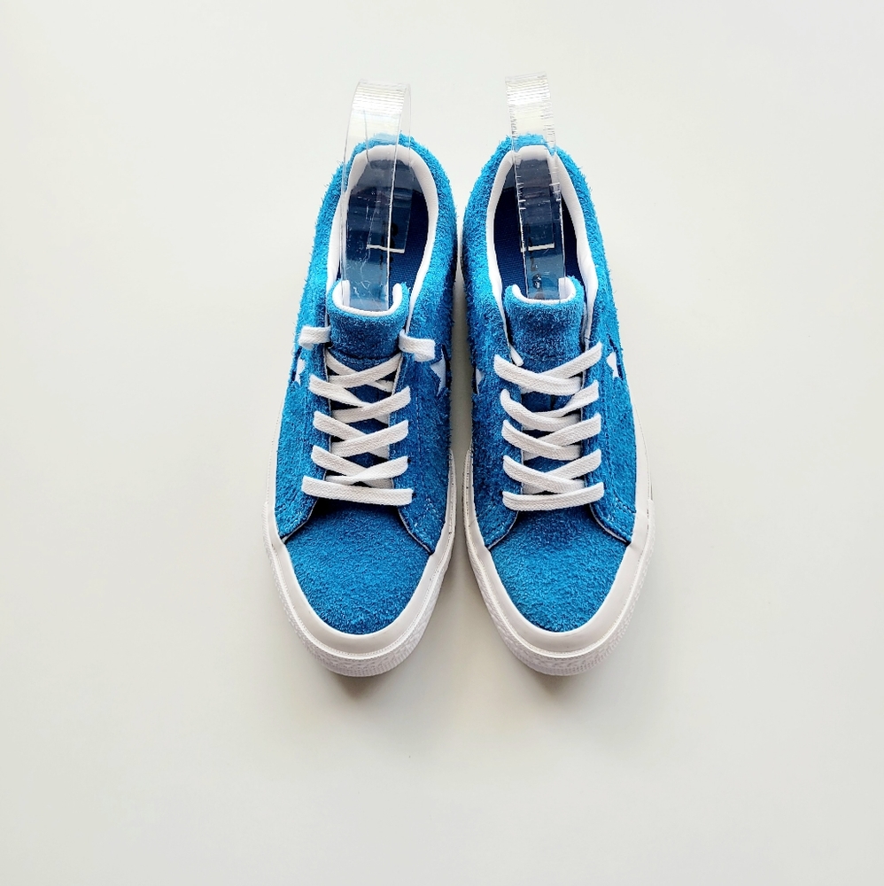 Converse One Star Ox Blue Hero White Suede Sneaker Women's 5.5 - Picture 3 of 6